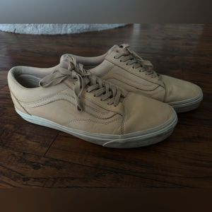 Vans old skool in veggie tan leather size 10.5